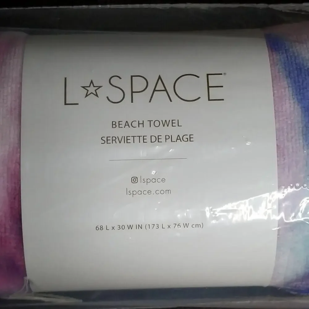 L*Space Tie Dye Beach Towel - Size O/S - NIP